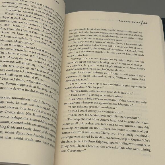 Star Wars The New Jedi Order Balance Point Kathy Tyers HC Book/Dust Jacket VTG - Picture 11 of 13